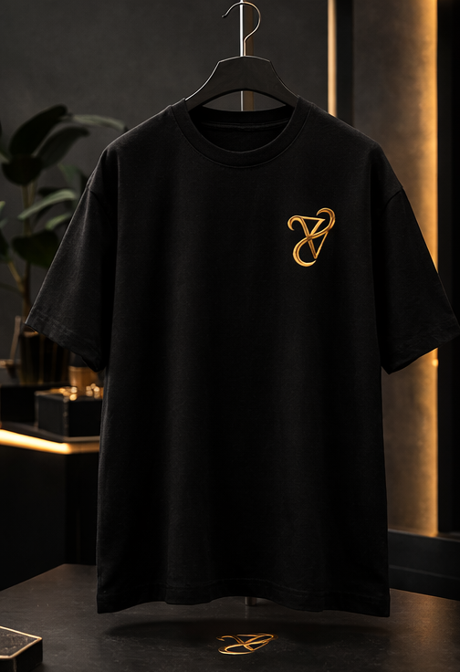 ZAYVORE Supima Cotton Oversized T-Shirt – Premium Luxury Black Tee