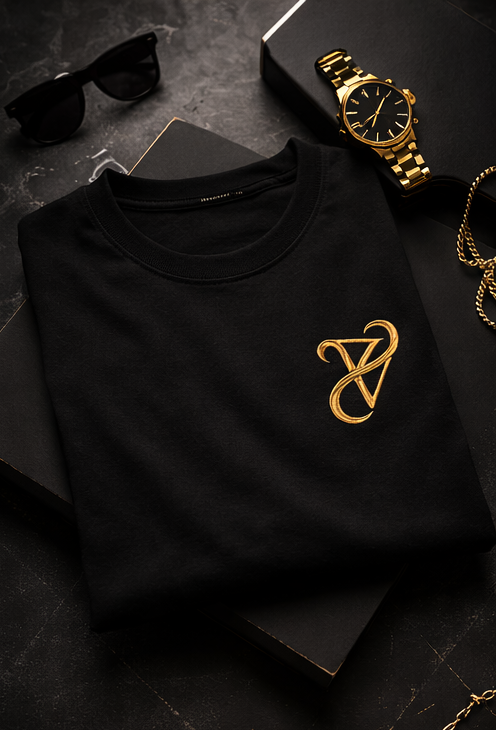 ZAYVORE Supima Cotton Oversized T-Shirt – Premium Luxury Black Tee