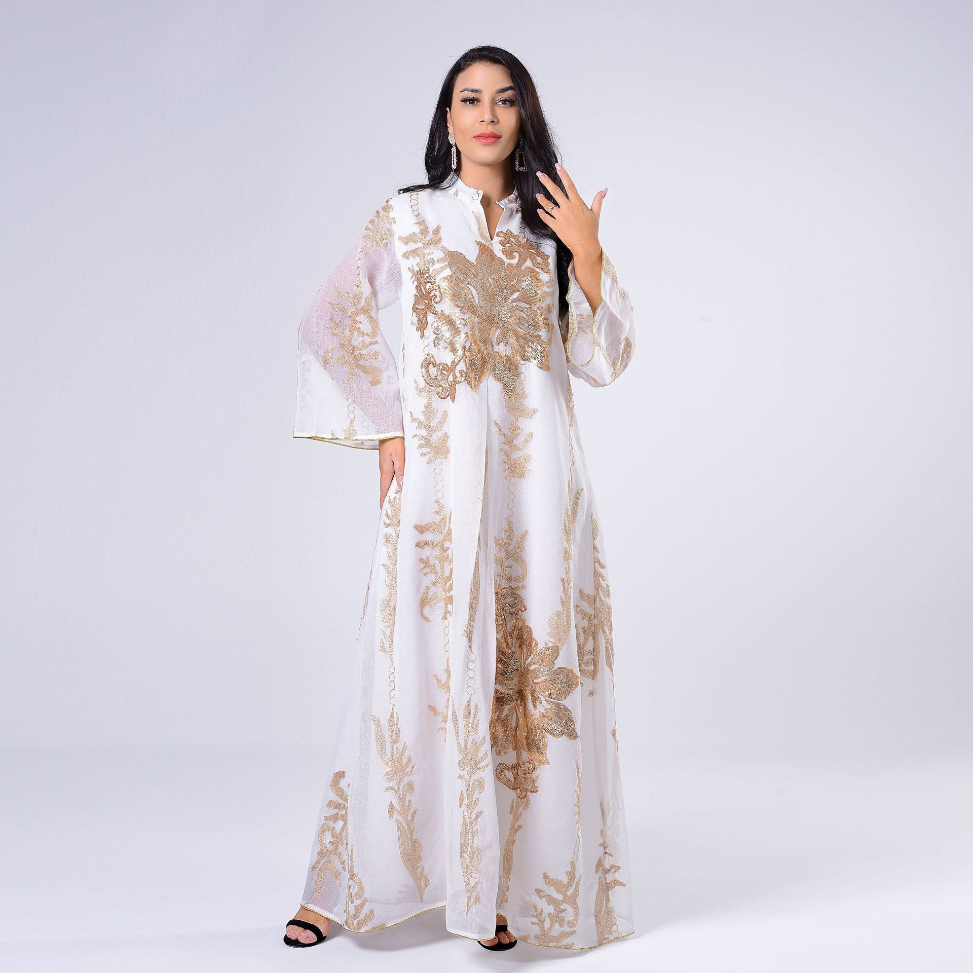 ZAYVORE Royal Sequin Party Gown | Luxury Middle Eastern Evening Dress